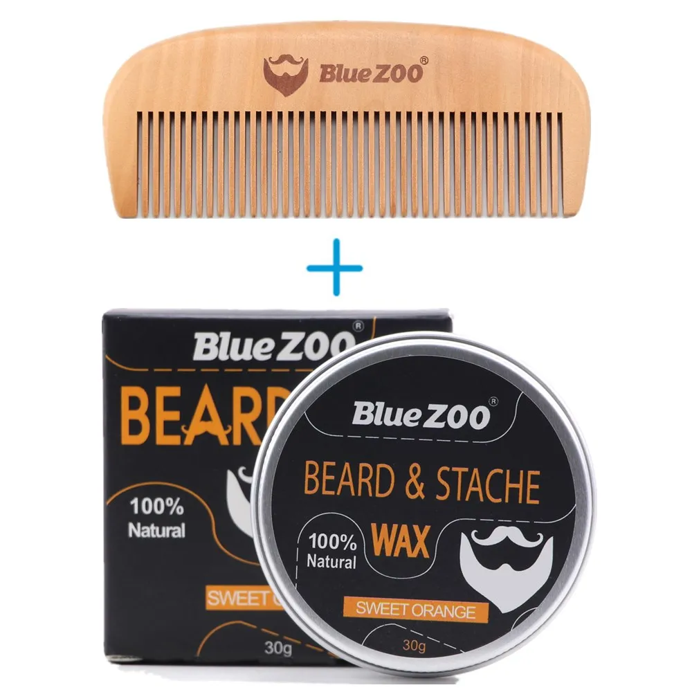 BlueZOO 30 г натуральный бальзам для бороды кондиционер профессиональный рост