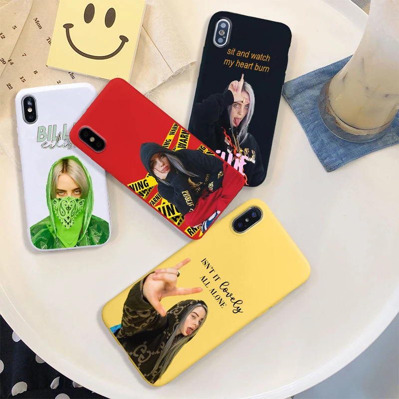 

billie eilish bury a friend soft Silicone black cover phone case for iPhone X XR XS MAX 6 7 8 plus 5 5s 6s se for Apple Housing