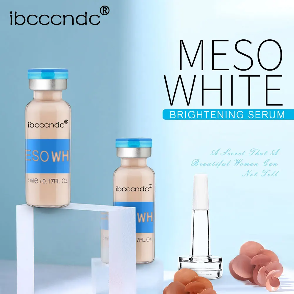

10pcs/set 5ml Natural BB Glow Skin Cream with Dropper Meso White Mesowhite Brightening Serum Nude Concealer Makeup Foundation