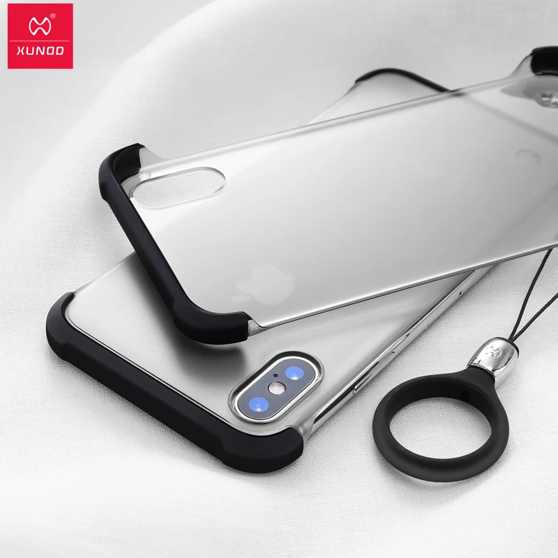 

XUNDD MartinTransparent Phone Case for iPhone X XS Max with Hanging Strap Matte Clear Soft Shell for iPhone XS Cute Candy Color