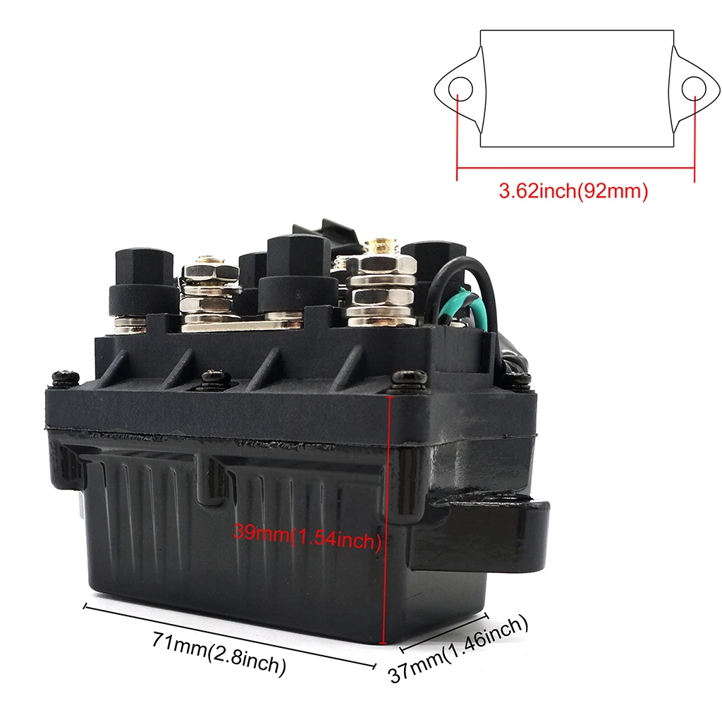 Outboard Power Trim Tilt Relay 3 Pin Assembly  For Yamaha 61A-81950-01-00 12V Waterproof  Engine Alloy