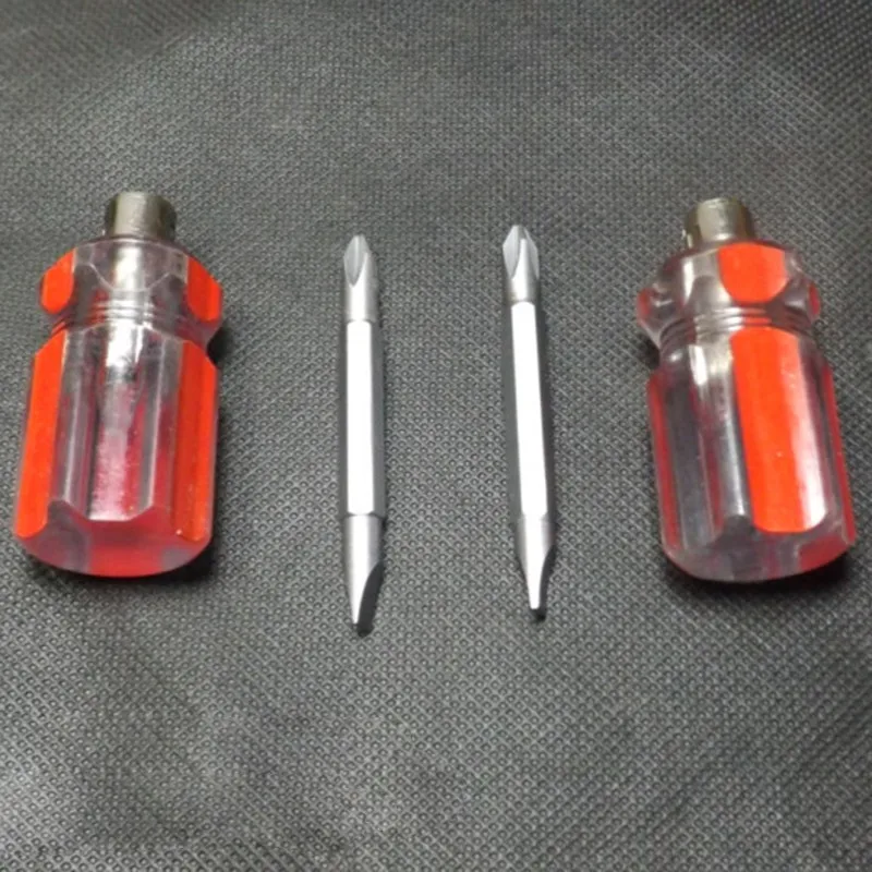 

Mini Bidirectional Interchangeable Head Screwdriver Phillips & Flat Tip Screwdriver For DIY Repair Tools