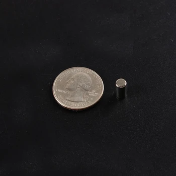 

Neodymium magnet Permanent NdFeB power magnet toy,strong souvenir cylinder magnet Grade N35 and Nickel plating,D5X10mm 50pcs/lot