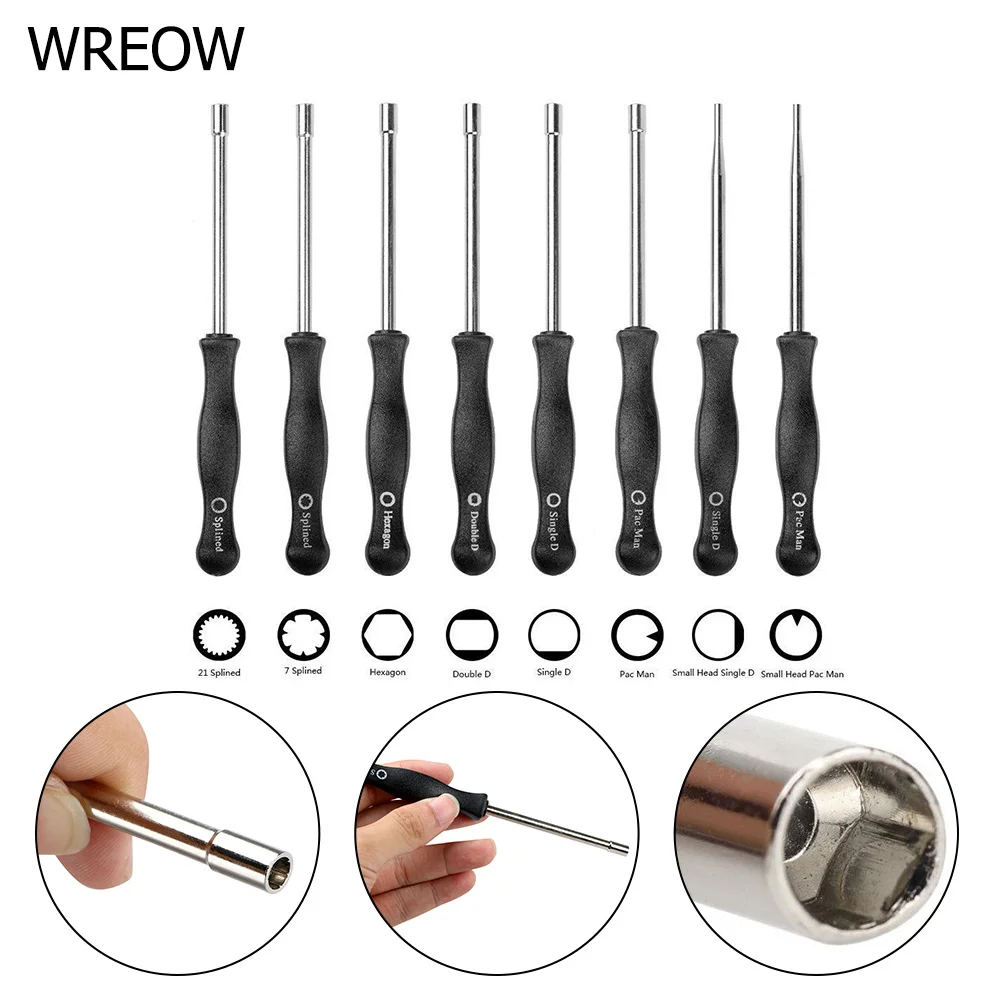 Carburetor carb Adjustment hand Tool Pac Man Double D Hexagon Hex Socket Screwdrive Driver