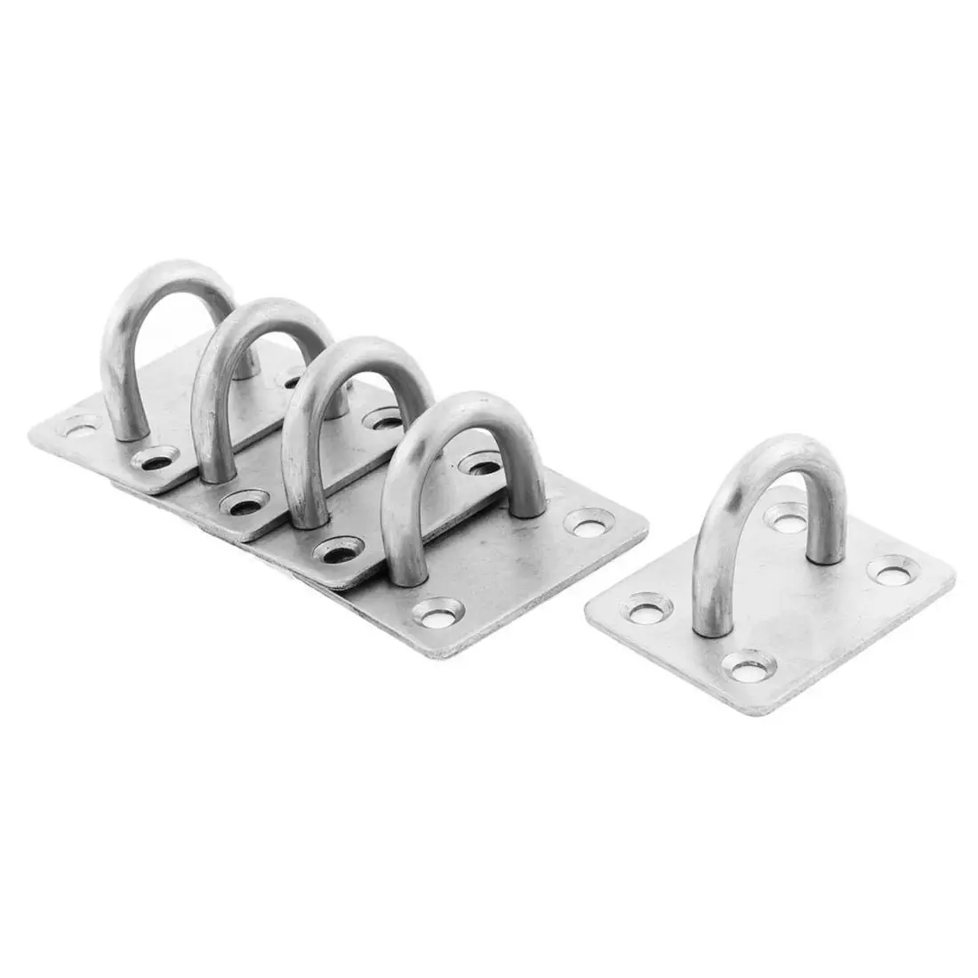 

5 x U design screws bracket stainless steel ceiling light hook silver