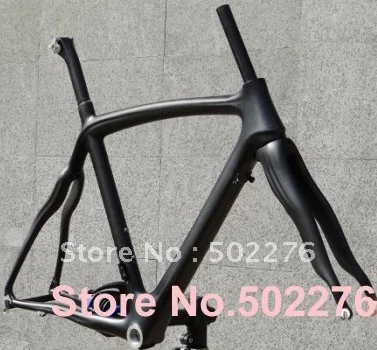 FR308 полный карбоновый 3 к матовый дорожный велосипед рама 54 см и вилка, подседельный штырь, зажим, гарнитура