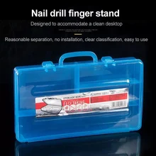 Чехол для дизайна ногтей коробка для хранения инструментов контейнер Органайзер портативный маникюрный аксессуар