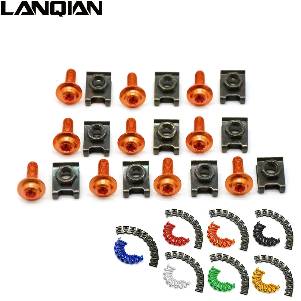 6mm Motorcycle CNC Fairing body work Bolts Screws 10 pcs For Ducati 999 749 1198/S/R 1098 848 S4RS yamaha yzf r3/yzfr1/fz1 fazer |
