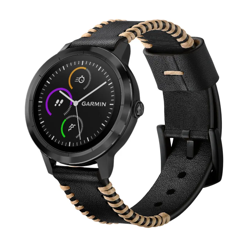 Кожаный браслет COMLYO для garmin CAME vivoactive 3 music Forerunner 645 245 ремешок спортивных смарт