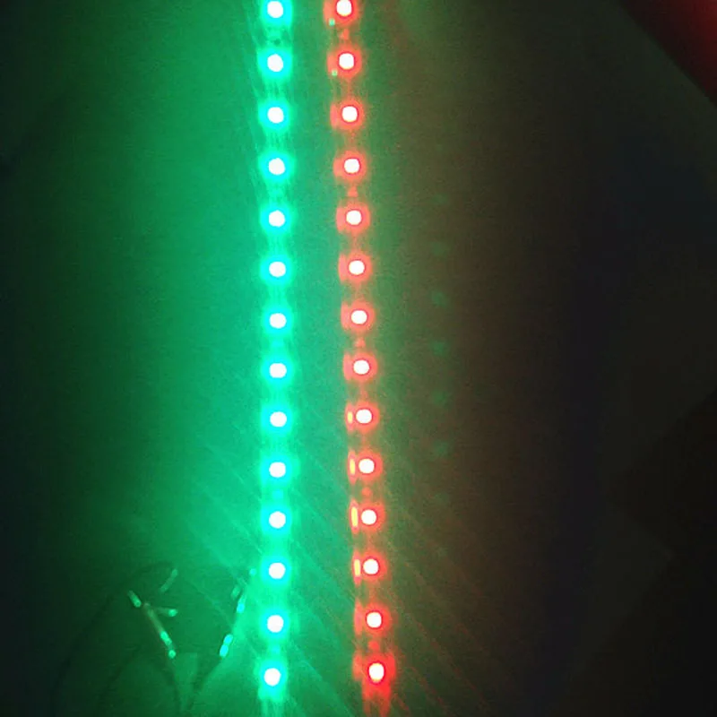 Mayitr 2017 New 2x 12 inch Car Boat Navigation LED Lighting Red & Green 12" Waterproof Marine LED Strips