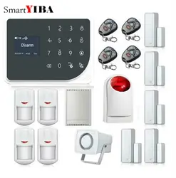SmartYIBA Беспроводной WI-FI GSM GPRS Главная охранной Системы Английский, Испанский Русский Nederland голос приложение Remote Управление