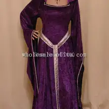 Средневековый Ренессанс Фиолетовый ЭЛЬФОВ FAIRY Dress Custom Made