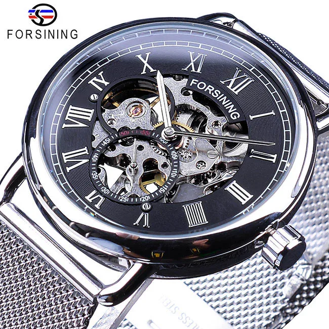 GMT1124-6 Forsining Роскошные полностью золотые часы с скелетом Мужские механические часы лучший бренд класса люкс водонепроницаемые часы из нержавеющей стали - Цвет: GMT1124-6