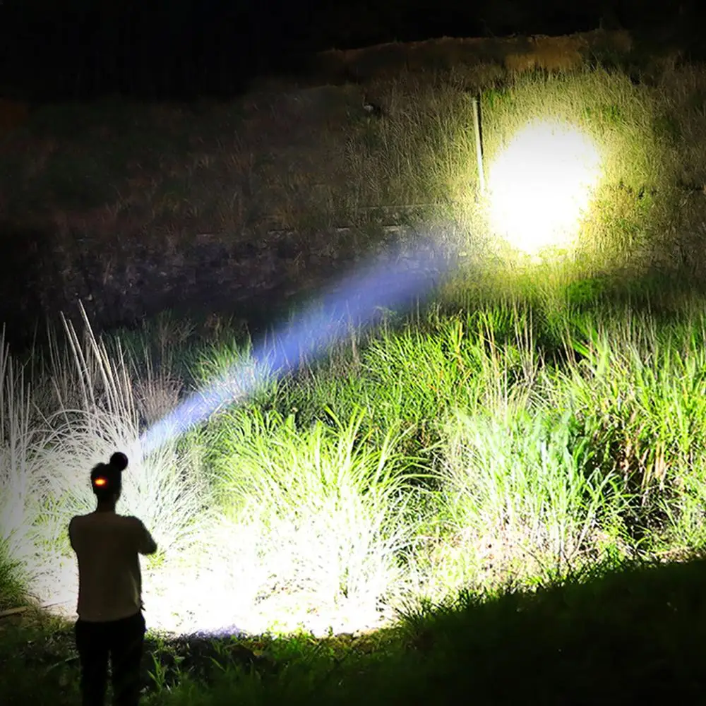 

70000lm XHP70.2 high power Led headlamp Headlight XHP70 usb head lamp led rechargable flashlight torch Lantern 8000mah battery