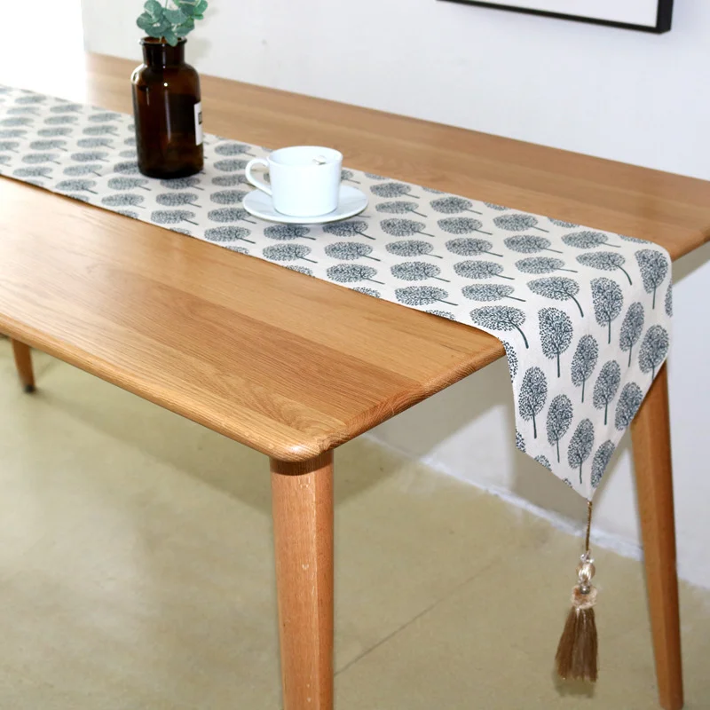 

Cotton Linen Coaster Mat Trees Printed Insulation Coffee Tea Cup Kitchen Placemat for Table Hot Sale