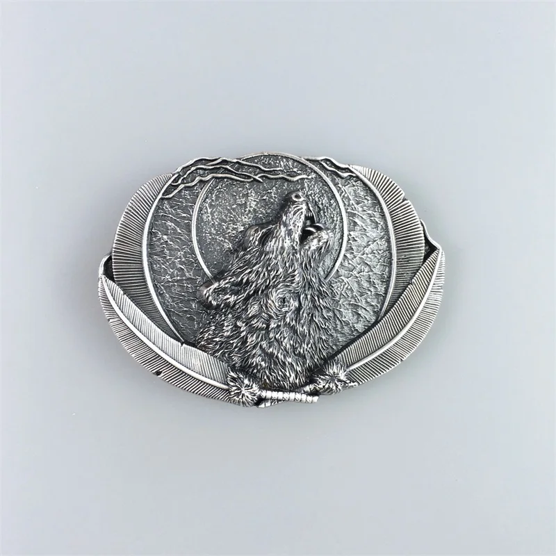 Поставка классического западного волка с серебряным покрытием|belt buckle knife|buckle belts