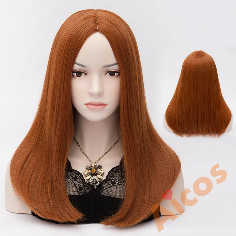 Carved Hair Bangs Captain America Black Widow U Part Mix Color