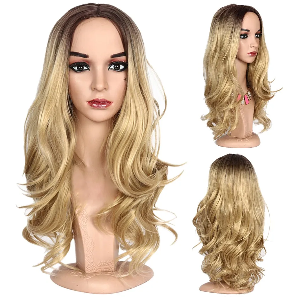 In Stock Women Lady High Temperature Silk Wig Head Over Female Rose Net Long Curly Hair Wig Peluca Perruque Gift Dropshipping In Stock Women Lady High Temperature Silk Wig Head Over Female Rose Net Long Curly Hair Wig Peluca Perruque Gift Dropshipping