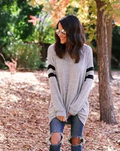 2017 Winter new recommend women sweatshirt o neck patchwork women clothing cotton casual long sleeve tee tops J1413