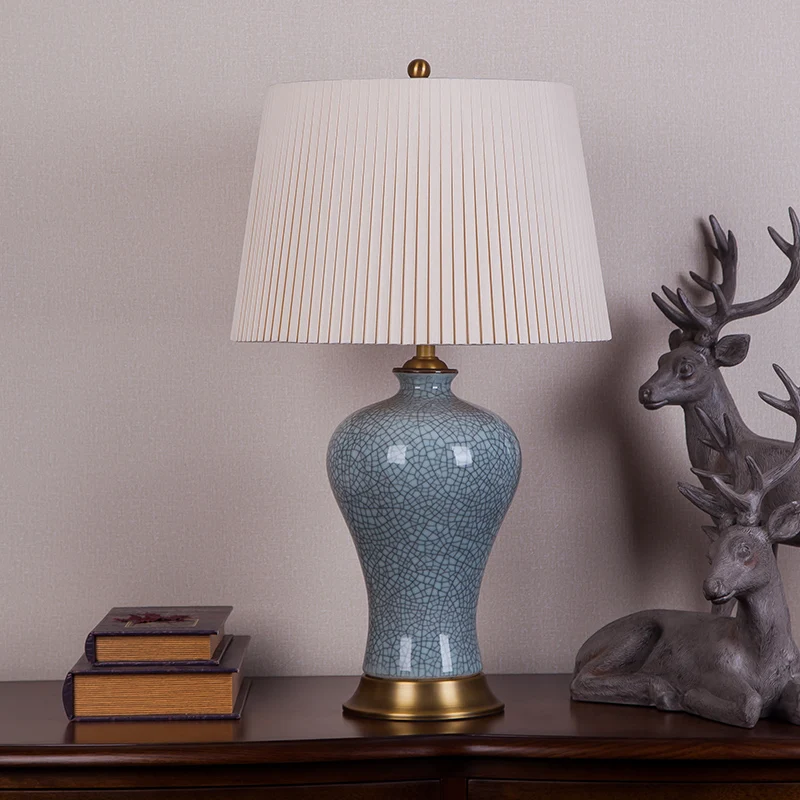 الراقية خمر الإبداعية الأوروبية الصينية السيراميك النسيج E27 Dimmerable الجدول مصباح لغرفة المعيشة غرفة نوم ديكو H 62 سنتيمتر 1079 الراقية خمر الإبداعية الأوروبية الصينية السيراميك النسيج E27 Dimmerable الجدول مصباح لغرفة المعيشة غرفة نوم ديكو H 62 سنتيمتر 1079