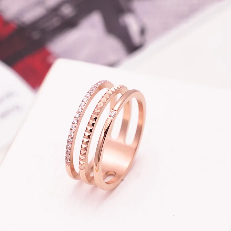 fashion rose gold titanium ring for men and women | Украшения и аксессуары