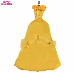 Ограниченная серия сказочной принцессы копия Bella свадебное платье танцевальное платье одежда для 17 "Кукла-марионетка детская игрушка в