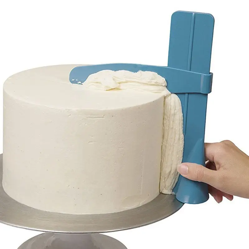  DIY Cake Surface Treatment Tool Cream Decorating Cake Tool Adjustable Height Cake Sugar Scraper Kit