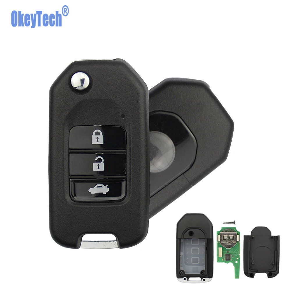 

OkeyTech NB Serie Remote Car Key Cover Shell NB10 Multi-functional Universal 3 Buttons KEYDIY Key for Honda KD900/KD900+/URG200