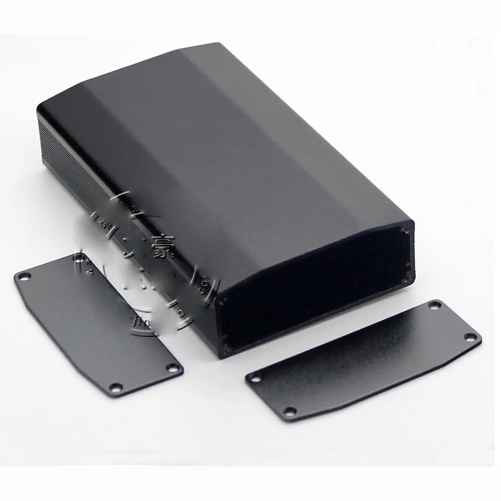 110x64x25.5mm Black Aluminum Enclosure PCB Shell Cooling Box Case DIY Instrument Experimental supplies
