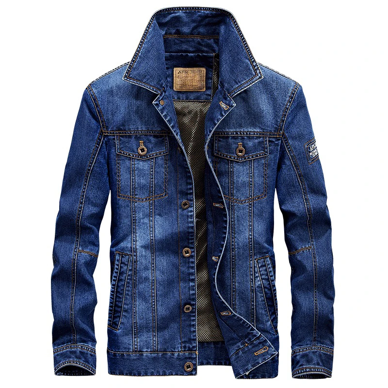 AFS JEEP Denim jacket retro denim jacket jeans jacket brand clothing ...