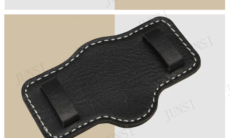 20 мм 22 мм 24 мм 26 мм качественный Браслет-манжета Кожаный ремешок для часов черный/коричневый декоративный стильный ремень для мужчин