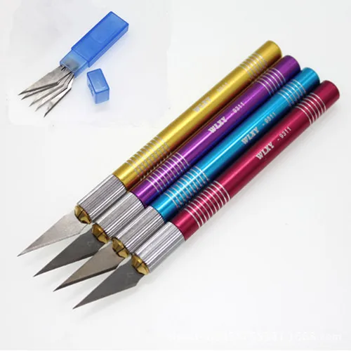2pcs+ 10pcs Blades Jewery Dental Lab Ceramic Sculpturing Knife Blade