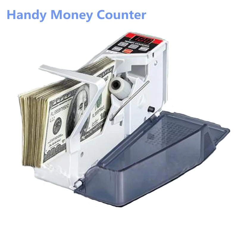 Мини-удобный счетно-Денежная машина счетчик денег Handy Билл кассовые счетная машинка для денег V40