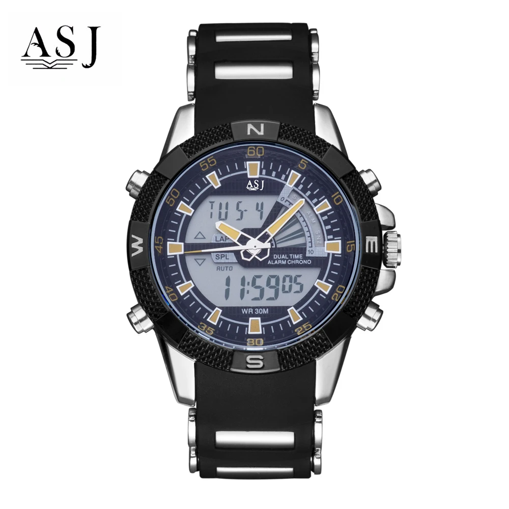 

Sport Watch Men Clock Male LED Digital Quartz Wrist Watches Men's Top Brand 3ATM LED Dual Display Digital Analog Quartz Watches