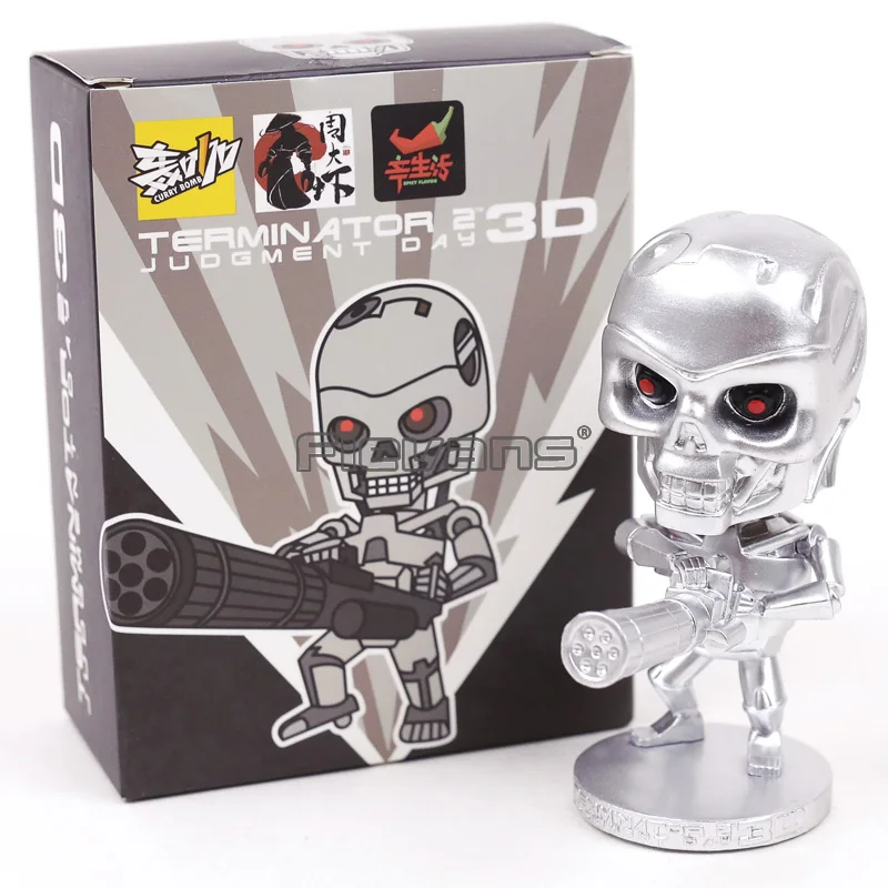

Terminator 2 Judgment Day 3D Endoskeleton Bobble Head Toy Car Decoration Doll PVC Figure