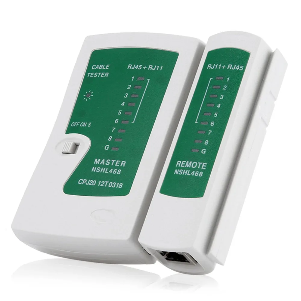 RJ45 RJ11 Cat5 Cat6 LAN Cable Tester Hand-held Network Cable Tester Telephone Line Detector Tracker Tool Kit Drop Shipping