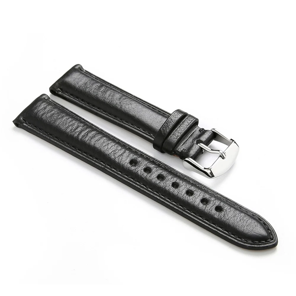 CHIMAERA, 18 мм, 19 мм, 20 мм, 21 мм, 22 мм, черный винтажный ремешок для часов из натуральной кожи, ремешок с пряжкой для часов Omega Seiko Tissot - Цвет ремешка: black
