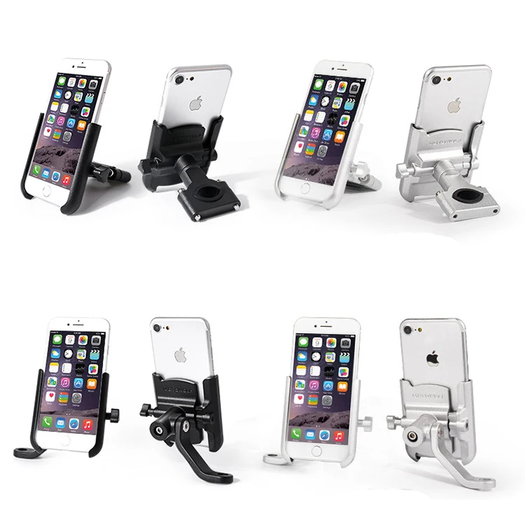  Aluminum Alloy Handlebar Rear View Mirror Phone Stand Universal Bike Bicycle Motorcycle Phone Holde