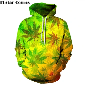 

PLstar Cosmos 2018 New Fashion Men/Women 3d Sweatshirt Print Colorful Leaves Thin Hoody Tracksuit casual Hoodies