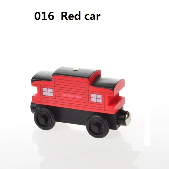 Деревянные магнитные паровозики, игрушки для железной дороги, деревянные паровозики для детей, подарок для детей, модель поезда - Цвет: Флуоресцентный зеленый
