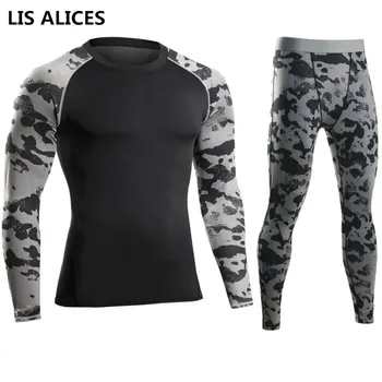 

Men Pro Compression Long Johns Fitness Winter Quick Dry Gymming Male Spring Autumn Sporting Runs Workout Thermal Underwear Sets