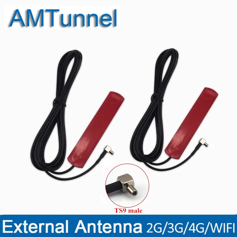 

WIFI antenna 3G 4G LTE patch antenna 700-2600MHz TS9 male 2pcs Router Antenna 3M cable for Huawei ZTE USB dongle modem routers
