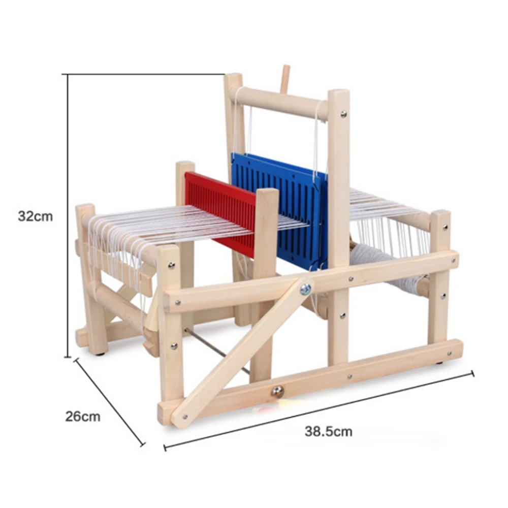 Детские претендует игрушки Красочные деревянный ткацкий станок Детские деревянные образовательные игрушка подарок деревянное ткацкая