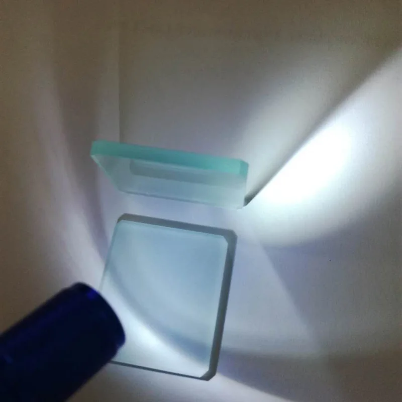 2PCS 28x30x3mm Defective Rectangle Optical Glass One Side Frosted Prism Sale Light Filter Lens | Инструменты
