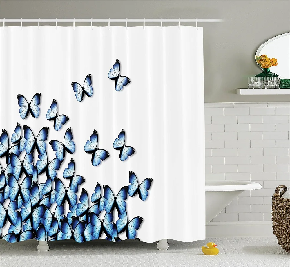Butterflies Decoration Collection Shower Curtains Beautiful Butterfly