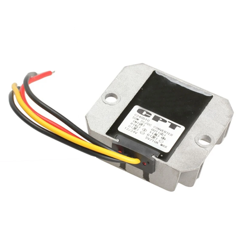 Car Auto DC DC Converter Step down 12V/24V to 5V 10A 50W Car Power