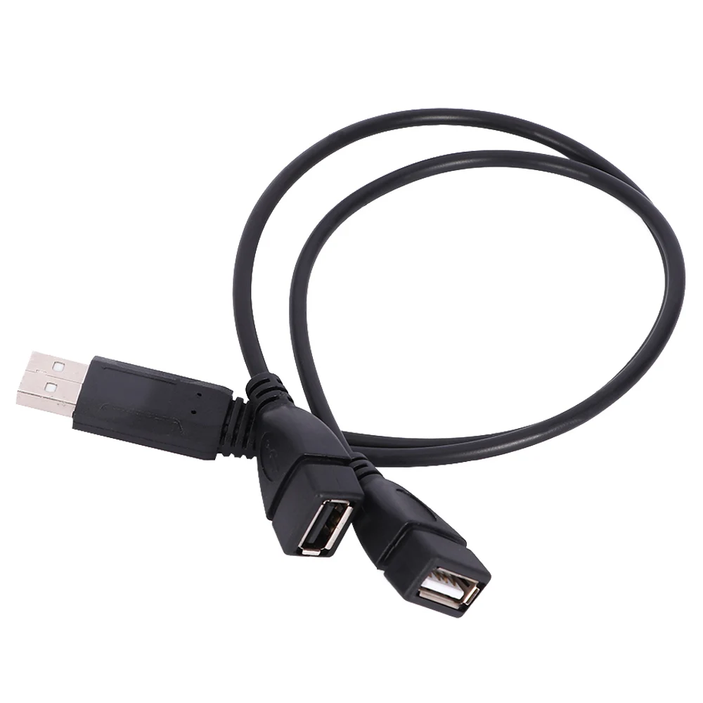 1 шт. 30 см USB 2 0 A папа двойной женский Джек Y сплиттер концентратор шнур питания