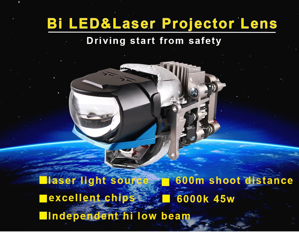 Новое поступление 2 шт L81 Bi светодиодный объектив фары 60 Вт 6000k автомобильный лазер и светодиодный проектор фары для автомобильных фар комплекты для модификации