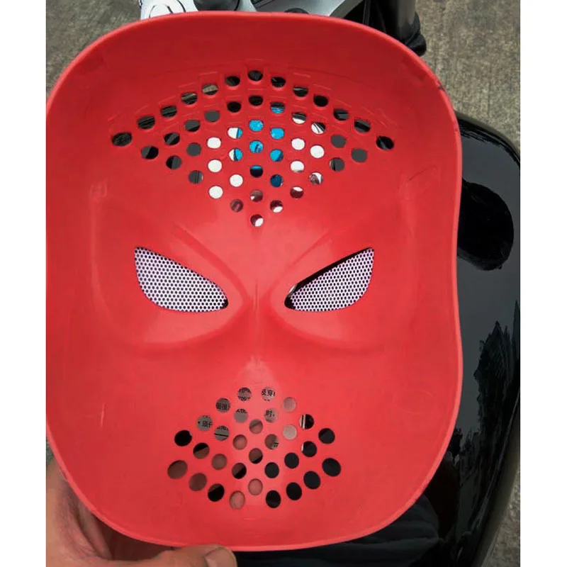 Человек-паук возвращение домой паук шлем Человек-паук вдали от дома Faceshell с линзами маска для косплея