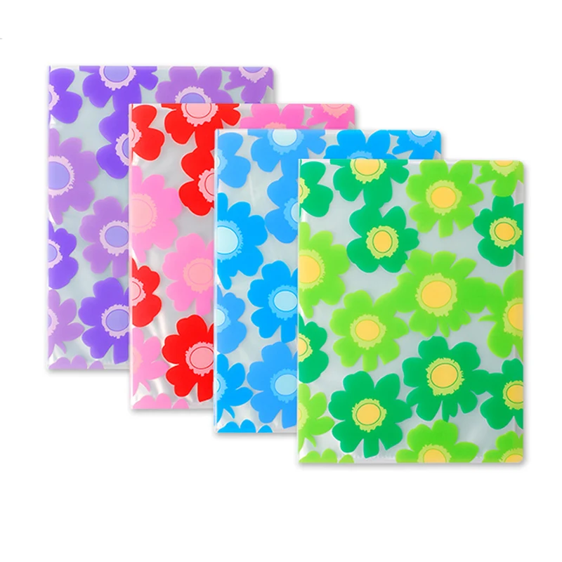 

PVC Plastic Folder File with Clear Pockets A4 8.5x11 letter size Documents Drawing Paper display Holder Office Supplies